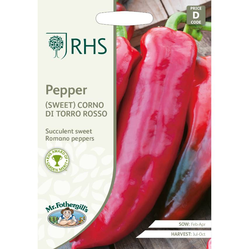 RHS pepper (sweet) Corno Di Torro Rosso