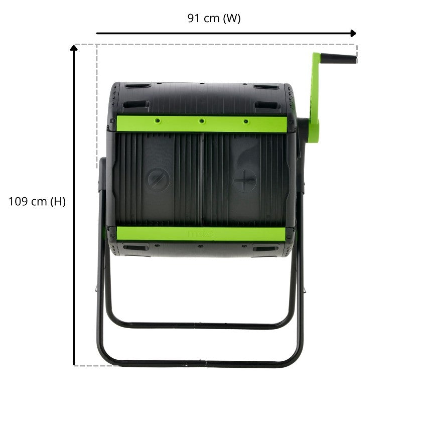 Maze 180 litre compost tumbler dimensions