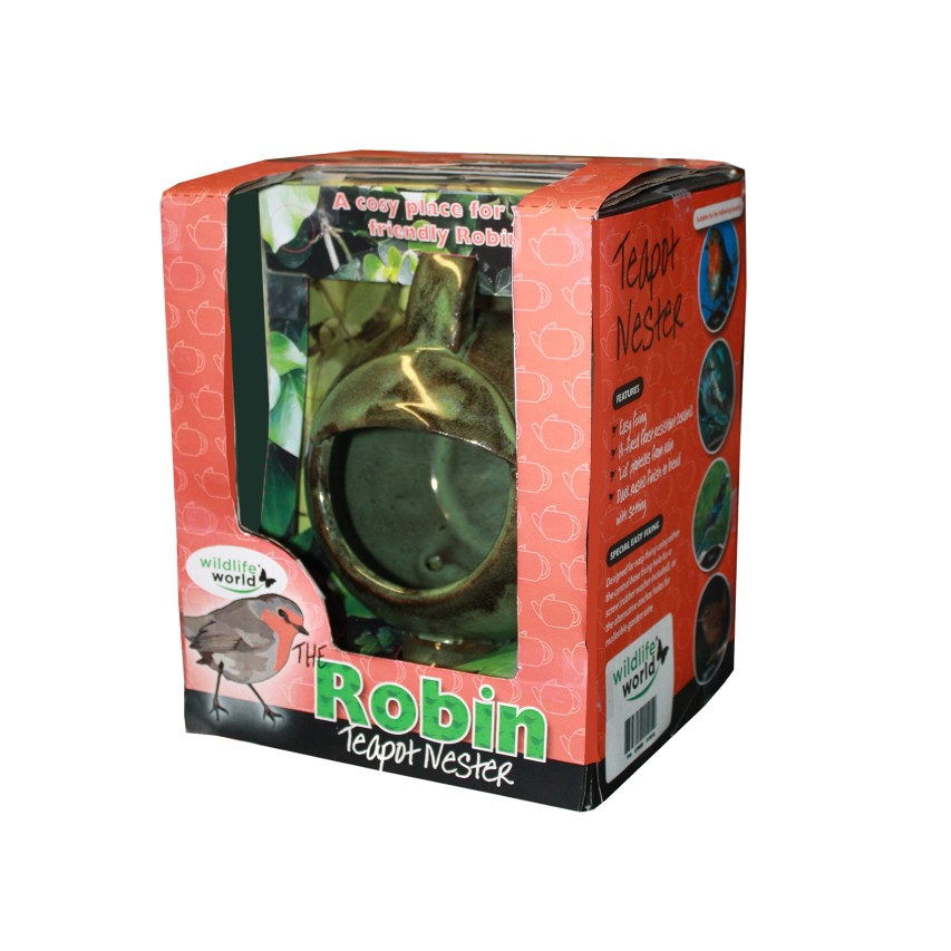 Robin teapot nester in packaging
